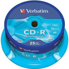 CD-R VERBATI.DATALIFE 52x700MB -CAKE25