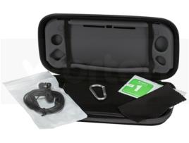 Kit Capa de Silicone + Protetor de Ecrã + Auscultadores BLACKFIRE para Nintendo Switch Lite (Cinzento)