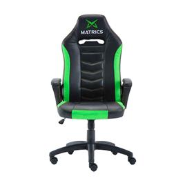 Cadeira Gaming Invictus (Preto/Verde) - MATRICS