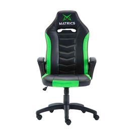 Cadeira Gaming Invicuts (Preto/Verde) - Matrics