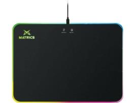 Tapete de Rato MATRICS MPW35 (Wireless - Antiderrapante - RGB - Preto)