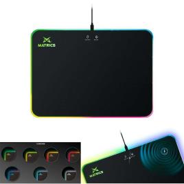 Tapete de Rato  MPW35 (Wireless - Antiderrapante - RGB - Preto)