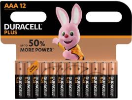 Pilhas DURACELL Plus AAA (12 unid)