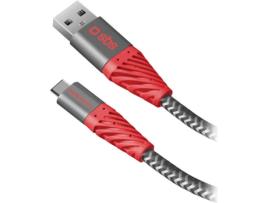 Cabo  Reflective (USB - USB-C - 2 m - Vermelho)