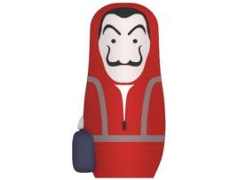 Powerbank MOJIPOWER La Casa de Papel (2600 mAh - 1 USB - 1 MicroUSB - Vermelho)