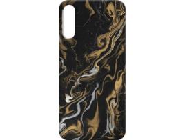 Capa Samsung Galaxy A70 FUNNY CASES Mármore Preto