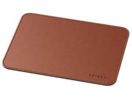 Tapete Eco-Leather Mouse Pad Cabedal PU Castanho