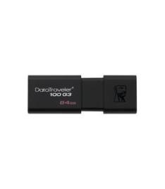 Kingston Technology Datatraveler 100 G3 Unidade de Memória USB 64 GB USB TYPE-A 3.2 GEN 1 (3.1 GEN 1) Preto
