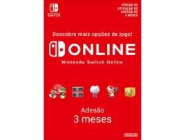 Subscrição 90 Dias Switch (Individual - Nintendo - Formato Digital)