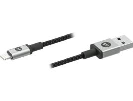 Cabo  USB Lightning 9 cm Preto