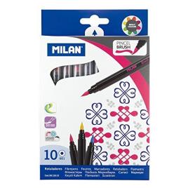 Marcadores pincel Brush Pen Milan conjunto de 10 cores MILAN