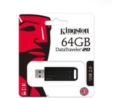 Pen USB KINGSTON DataTraveler 20 (64 GB - USB 2.0 - Preto)