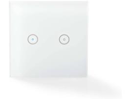 Interruptor Iluminação Inteligente NEDIS Wi-Fi Duplo WS20WT