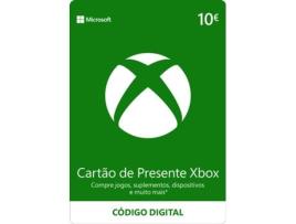 Cartão Presente Xbox Live 10 Euros (Formato Digital)