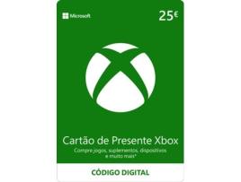 Cartão Presente Xbox Live 25 Euros (Formato Digital)