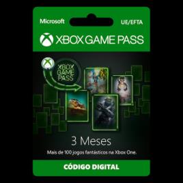 Cartão Xbox Game Pass 3 Meses (Formato Digital)