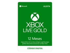 Cartão Xbox Live Gold 12 Meses (Formato Digital)