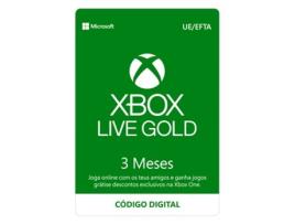 Cartão Xbox Live Gold 3 Meses (Formato Digital)