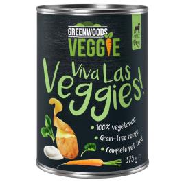 Greenwoods Veggie com iogurte, batatas, cenouras e espinafres - Pack económico: 24 x 375 g
