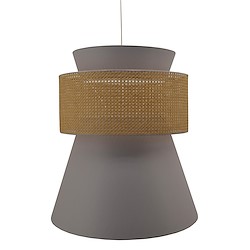 Candeeiro de teto suspenso JUNCO D70 CINZA