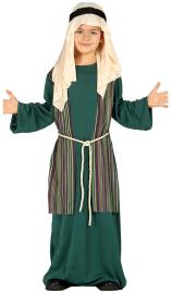 Fato de Pastor Judeu Verde para criança