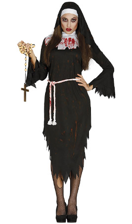 Fato de Freira Zombie para senhora