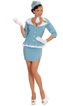 Fato de Hospedeira Retro para senhora