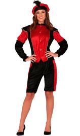 Fato de Pajem Real Vermelho para senhora