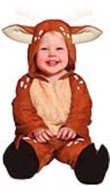 Fato de raposa de rena para bebês