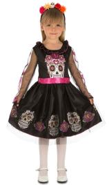 Fato de Catrina com Vestido para menina