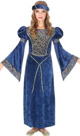 Fato de Dama Medieval Davinia para menina