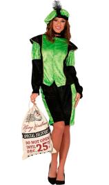 Fato de Pajem Real Verde para senhora