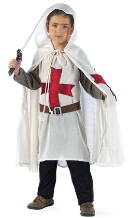Fato de Cavaleiro Templário com Capa para homem