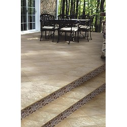 Degrau cerâmico PETRA OCRE 33X33X3CM