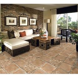 Degrau cerâmico ALHAMAR SALMON 33X33X3CM