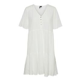 Vero Moda Vestito Curto Manga Curta Satina L Snow White