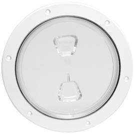 Beckson Marine Transparente Placa De Convés Screw-out 8´´ One Size White