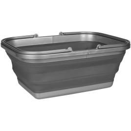 Abbey Camp Cuba de lavagem dobrável 16 L cinzenta 21WM-GRA-Uni