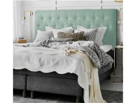Cabeceira de Cama DECORQUALITY Paris (Verde - Tecido Antinódoas - 180 x 70 cm)