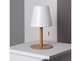 Candeeiro de Mesa LEDKIA (Bege - Alumínio, PC - 30x16.5 cm)