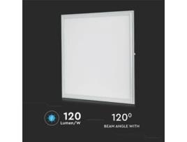 Painel Led 45W 600X600 Aro Branco Branco Neutro