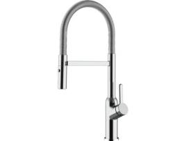 Torneira de cozinha VIZIO Tubo Giratória 360° 2 Jatos Cromado (Latão)