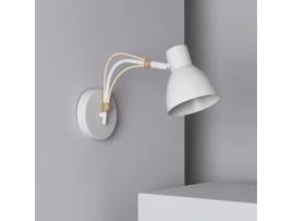 Candeeiro de Parede LEDKIA (Branco - Metal - 23x12x33 cm)