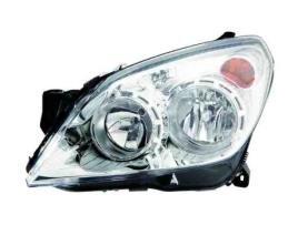 Farol Esquerdo Opel Astra H 07>11 Fundo Cromado