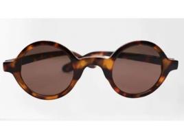 Óculos de Sol COSMIC SUN Redondos Plástico Unissexo (Castanho)