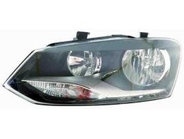 Farol Esquerdo Eletrico Vw Polo VII 09>13 com Motor