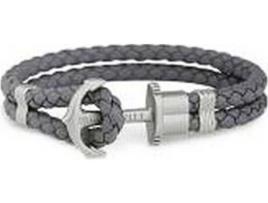 Pulseira PAUL HEWITT Âncora (Couro - Cinzento - 14-15 cm)