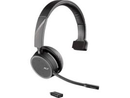 Auscultadores Bluetooth PLANTRONICS Voyager 4210 UC (On Ear - Microfone - Preto)