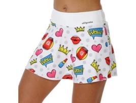 Saia para Mulher A40GRADOS SPORT & STYLE Full pop Multicor para Ténis ou Padel (L)