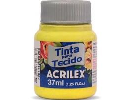 Tinta Acrilex Fosca para Tecido Amarelo Canario (04140/589 37ml)